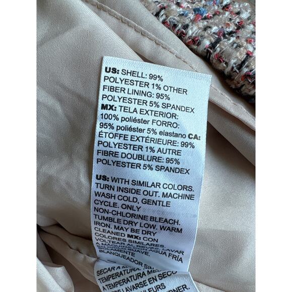 Women’s 0 White House Black Market Tweed Sleeveless Sheath Dress NWT - Picture 8 of 8